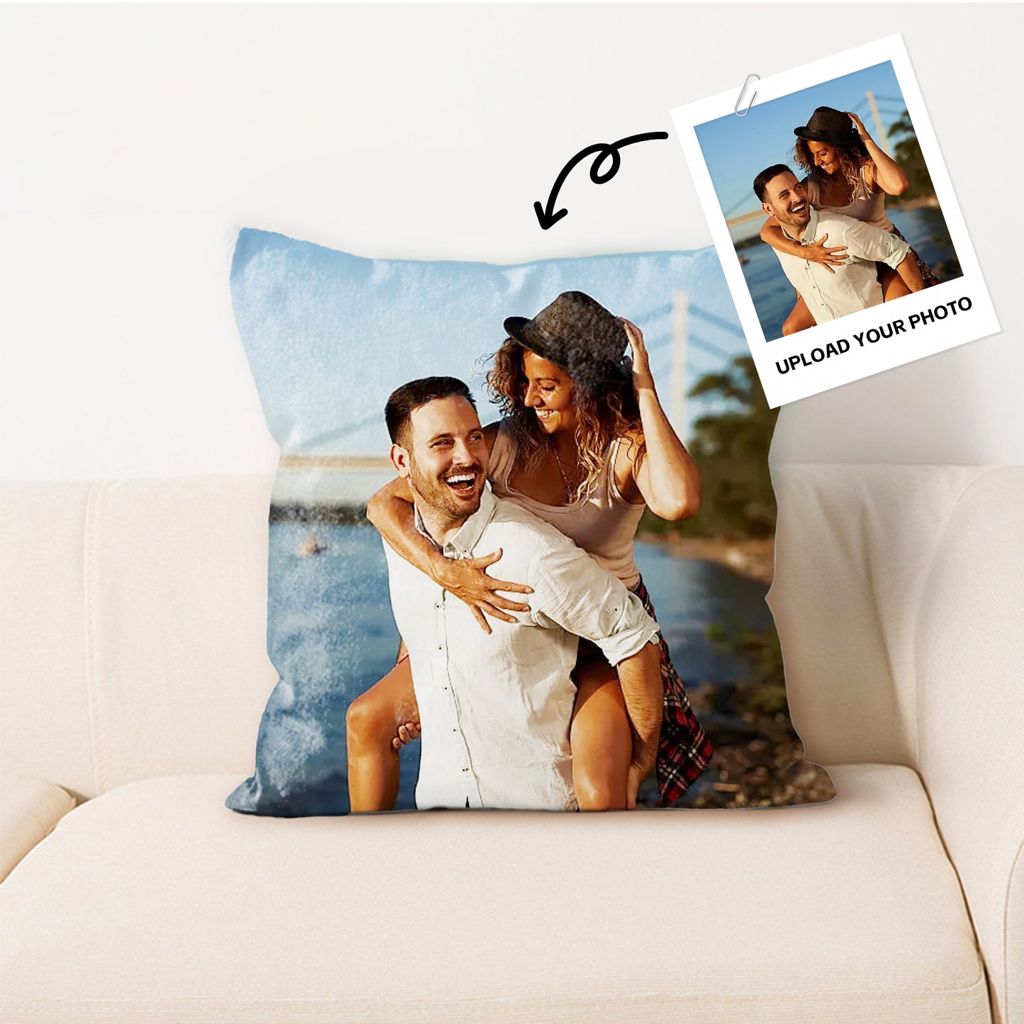 Custom Photo Pillow - Personalized Reversible Pillowcase (with Picture) Soft Decorative Pillow