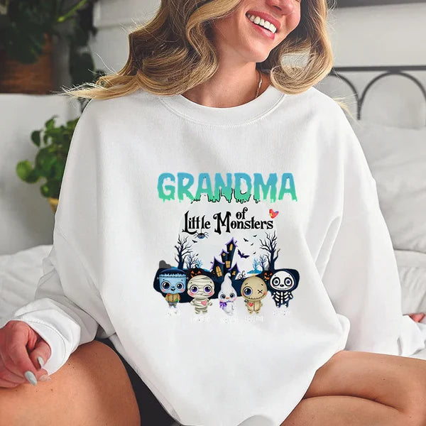 These Little Monsters-Personalized T-Shirt,Hoodie,Sweatshirt-Gift For Grandparents, Halloween Gift