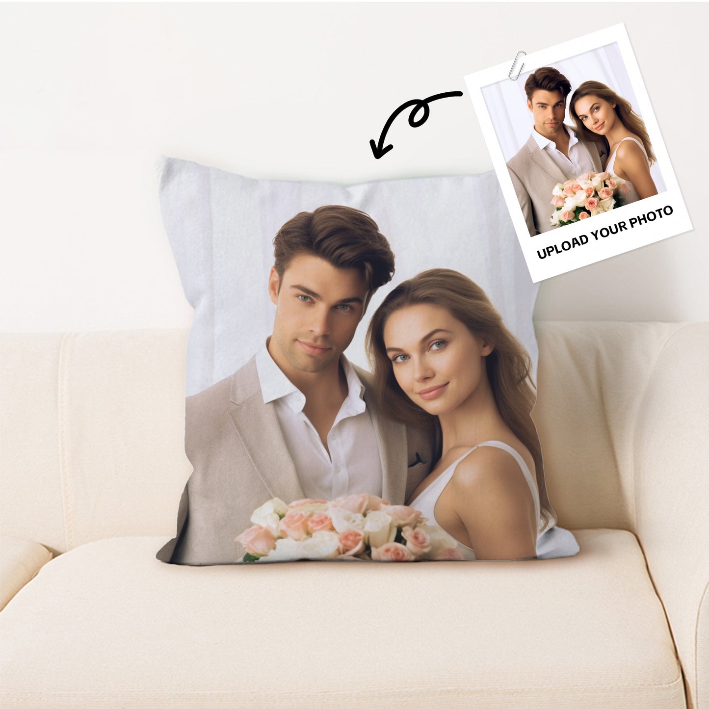 Custom Photo Pillow - Personalized Reversible Pillowcase (with Picture) Soft Decorative Pillow