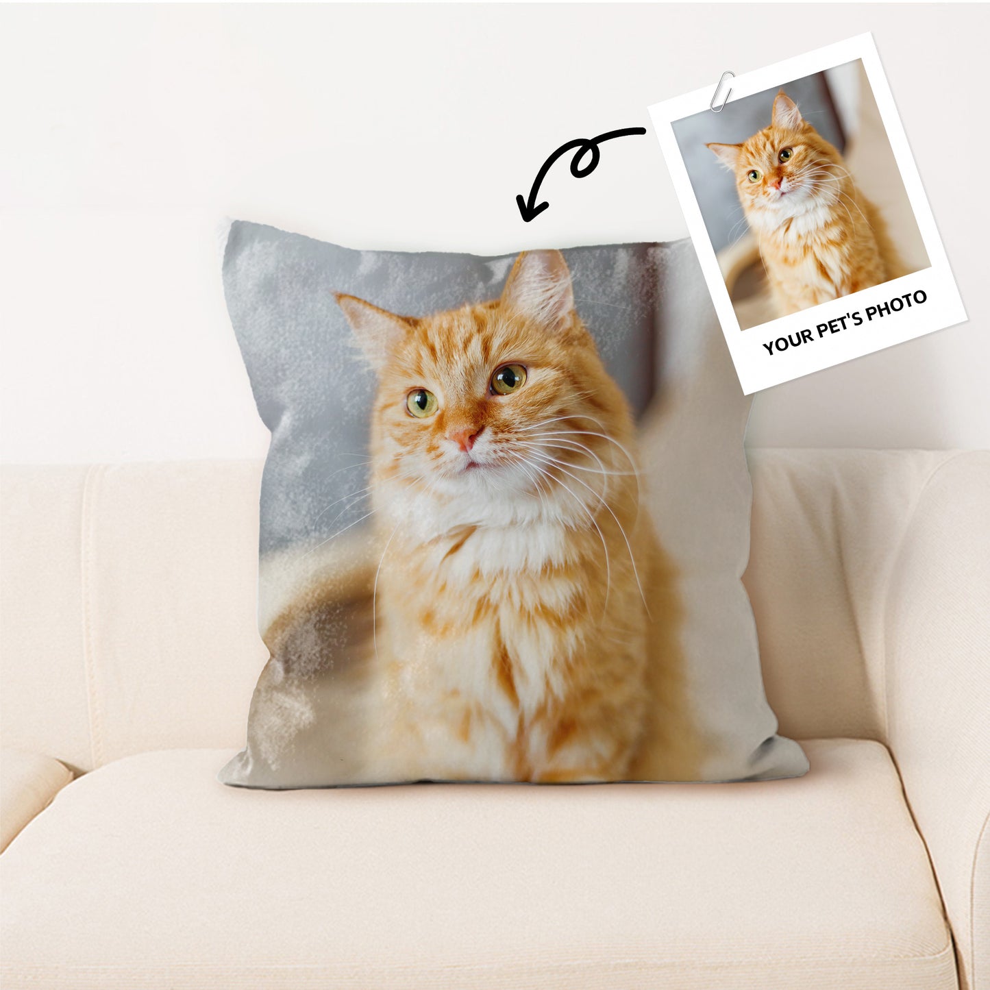Pet Customized Photo Pillow - Personalized Photo Pillow Soft Decorative Pillow