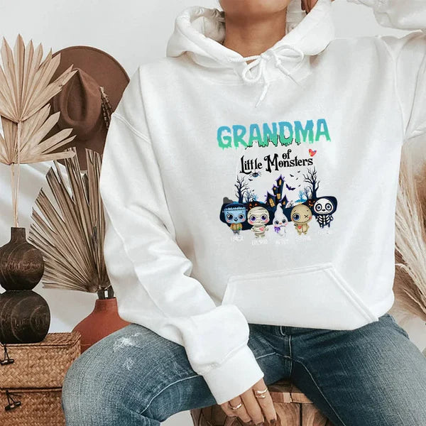 These Little Monsters-Personalized T-Shirt,Hoodie,Sweatshirt-Gift For Grandparents, Halloween Gift