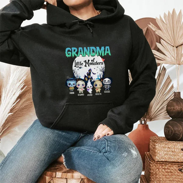 These Little Monsters-Personalized T-Shirt,Hoodie,Sweatshirt-Gift For Grandparents, Halloween Gift