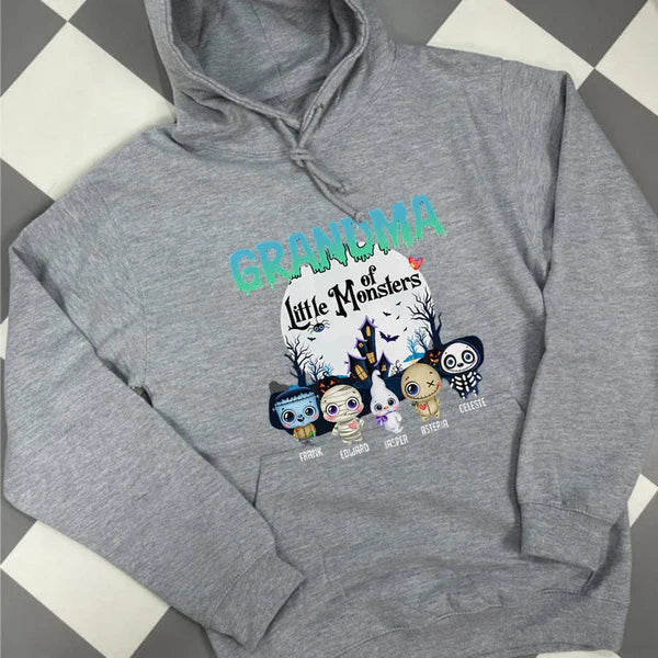 These Little Monsters-Personalized T-Shirt,Hoodie,Sweatshirt-Gift For Grandparents, Halloween Gift