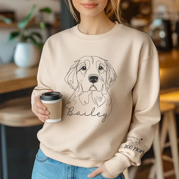 Custom Pet Photo Printed Hoodies, Personalized Dog Sweatshirt Hoodie T-shirt