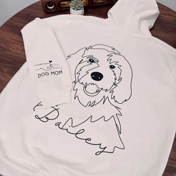 Custom Pet Photo Printed Hoodies, Personalized Dog Sweatshirt Hoodie T-shirt