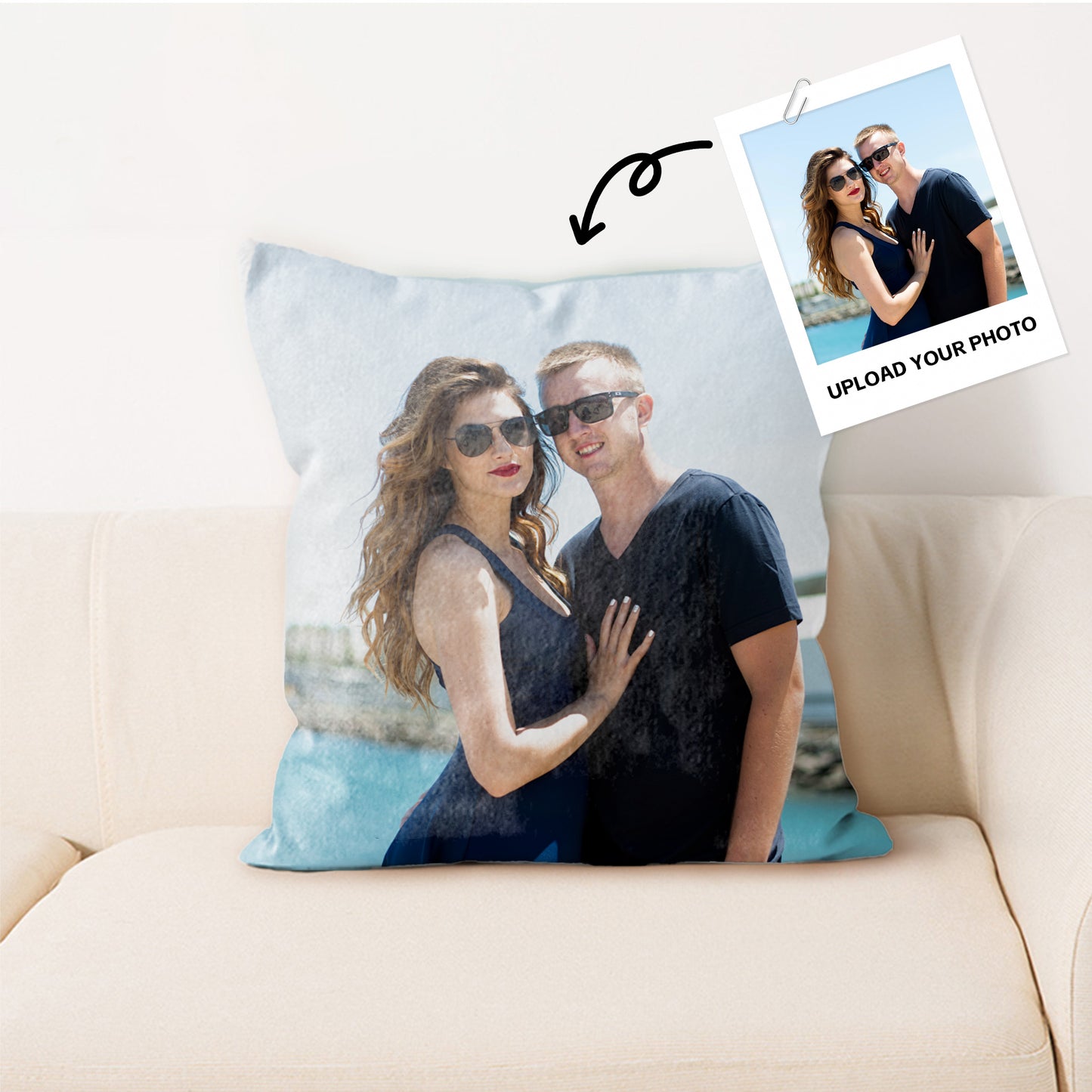 Custom Photo Pillow - Personalized Reversible Pillowcase (with Picture) Soft Decorative Pillow