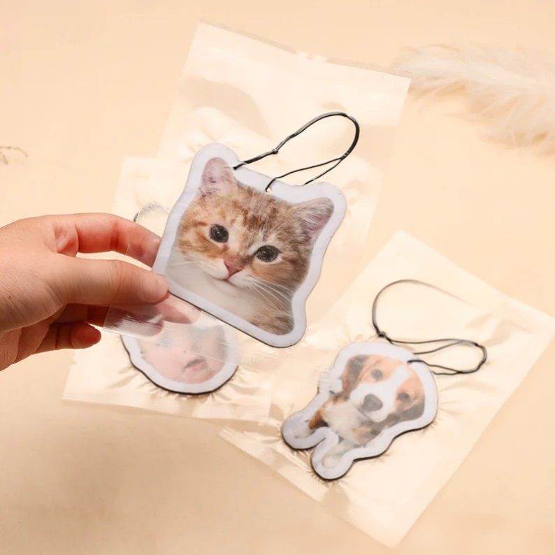 Car Fragrance Cards Customizable Photo Styles Hanging Fragrance Cards