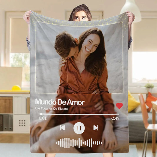 Custom Music Blanket Photo Starlight Blanket