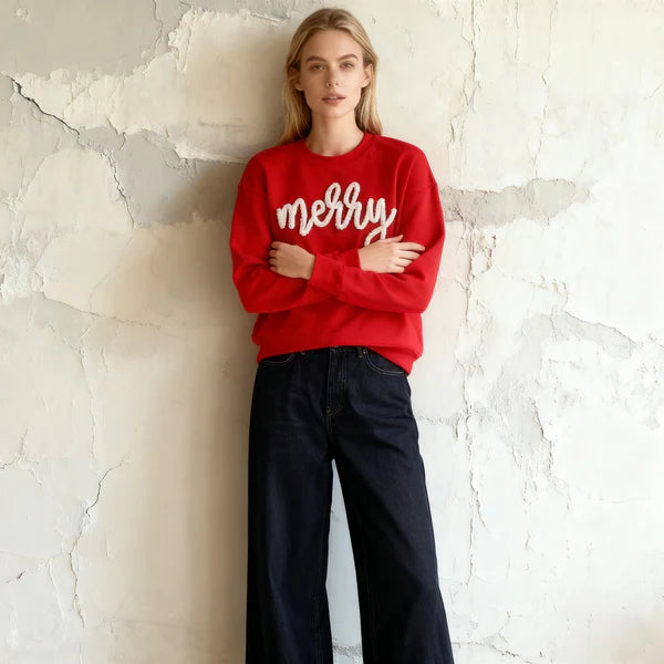 Custom Chenille Yarn Embroidered Sweatshirt/Hoddie