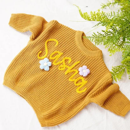 Custom Hand Embroidered Sweaters for Toddlers – Perfect Christmas Gift!