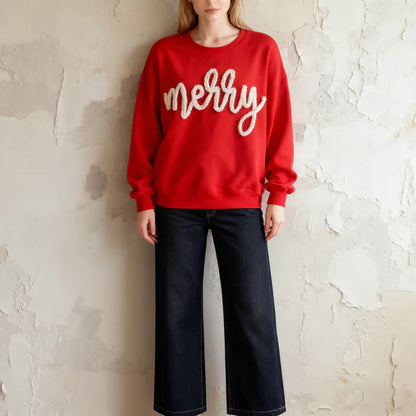 Custom Chenille Yarn Embroidered Sweatshirt/Hoddie