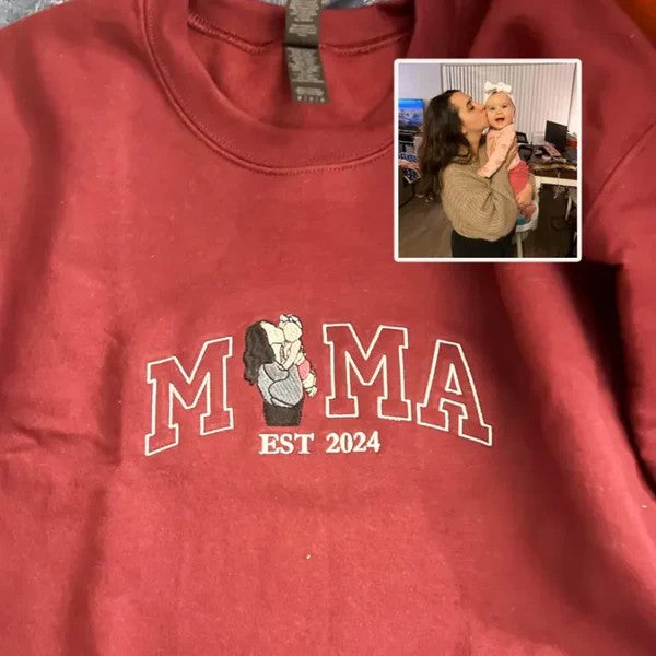Custom Parent-Child Embroidered Hoodies