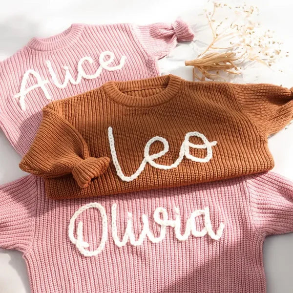 Custom Hand Embroidered Sweaters for Toddlers – Perfect Christmas Gift!