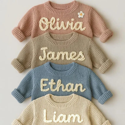 Custom Hand Embroidered Sweaters for Toddlers – Perfect Christmas Gift!