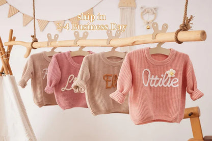 Custom Hand Embroidered Sweaters for Toddlers – Perfect Christmas Gift!