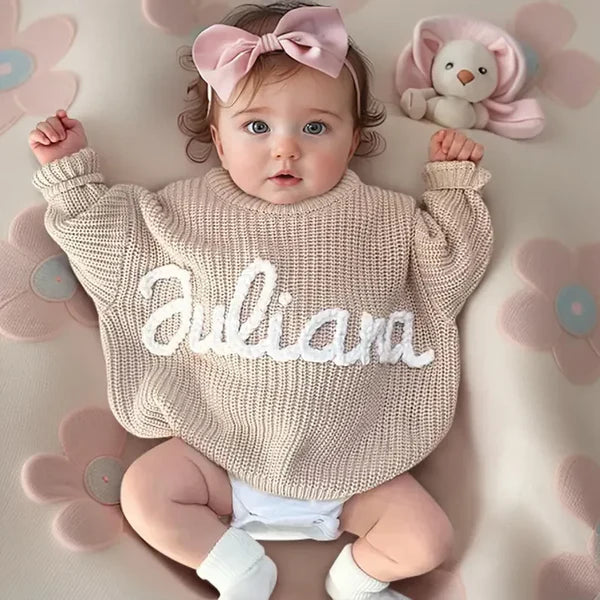 Custom Hand Embroidered Sweaters for Toddlers – Perfect Christmas Gift!