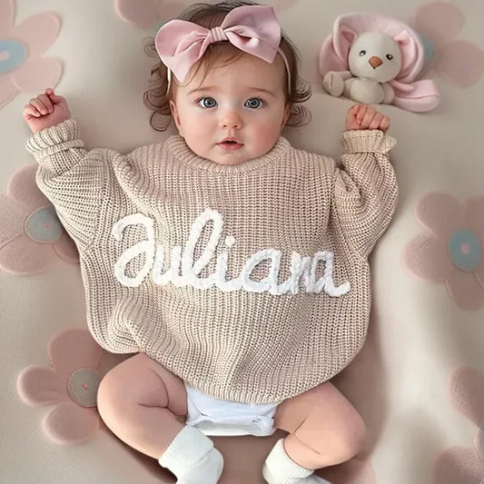 Custom Hand Embroidered Sweaters for Toddlers – Perfect Christmas Gift!