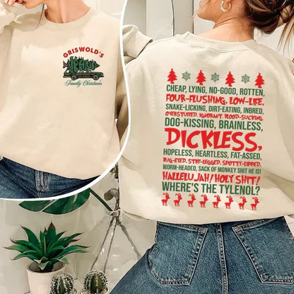Custom Griswold Family Christmas Sweatshirt | Funny Christmas Shirt | Dickless Sweatshirt | Clark Griswold Shirt