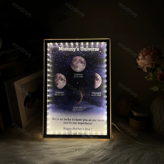 Multi Moon Moon Phase Mirror Lamp