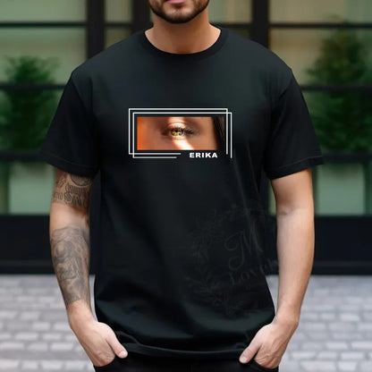 Unique Custom Eyes T-shirt/Crewneck/Hoodie Photo Print Perfect Couple Gift