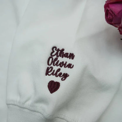Custom Parent-Child Embroidered Hoodies