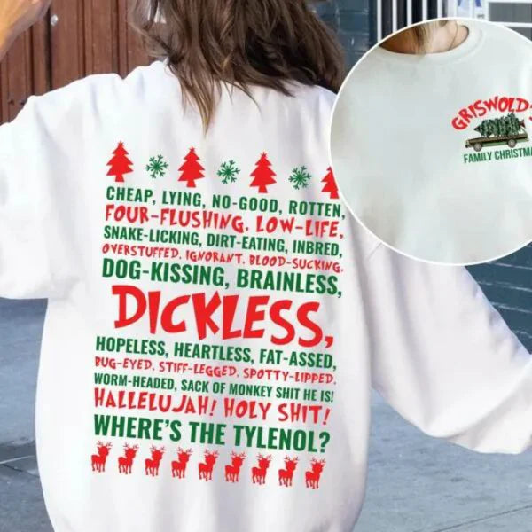 Custom Griswold Family Christmas Sweatshirt | Funny Christmas Shirt | Dickless Sweatshirt | Clark Griswold Shirt