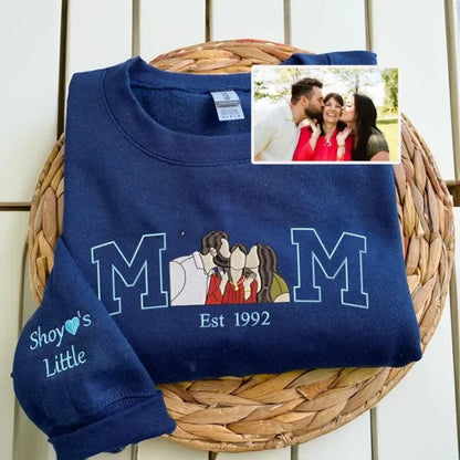 Custom Parent-Child Embroidered Hoodies