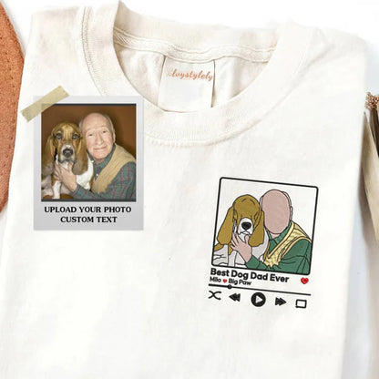 Custom Embroidered Sweatshirt Portrait Couple Family Gift