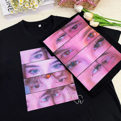 Personalized Eyes Shirt for Couple