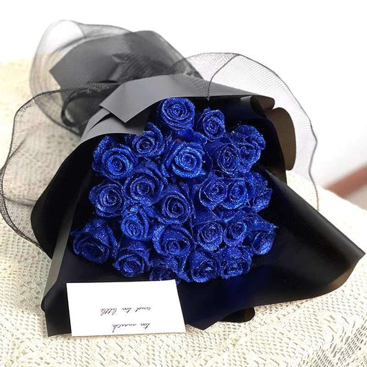 Customized Valentine's Day Perpetual Flower Hand Bouquet with Roses