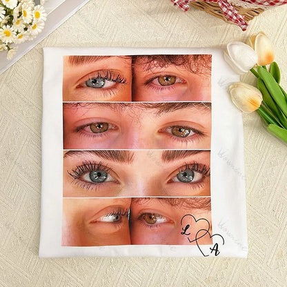 Personalized Eyes Shirt for Couple