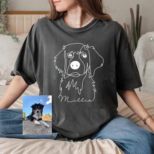 Custom Pet Photo Printed Hoodies, Personalized Dog Sweatshirt Hoodie T-shirt