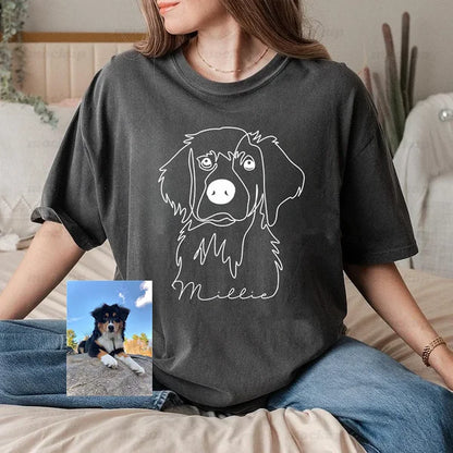 Custom Pet Photo Printed Hoodies, Personalized Dog Sweatshirt Hoodie T-shirt