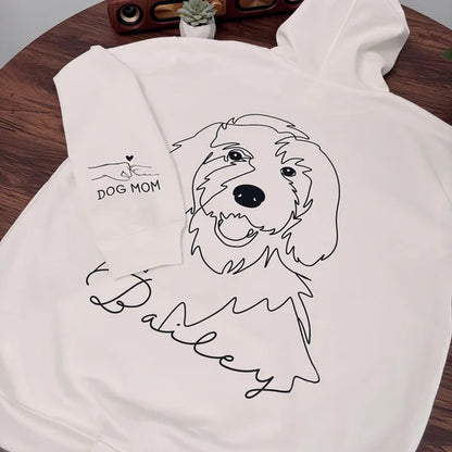 Custom Pet Photo Printed Hoodies, Personalized Dog Sweatshirt Hoodie T-shirt