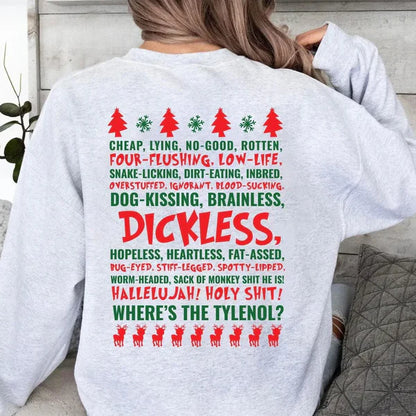 Custom Griswold Family Christmas Sweatshirt | Funny Christmas Shirt | Dickless Sweatshirt | Clark Griswold Shirt