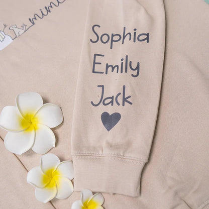 Personalized I Love Being Gigi Leopard Sweatshirt, Custom Grandma and Grandkids Sweatshirt Sweatshirt