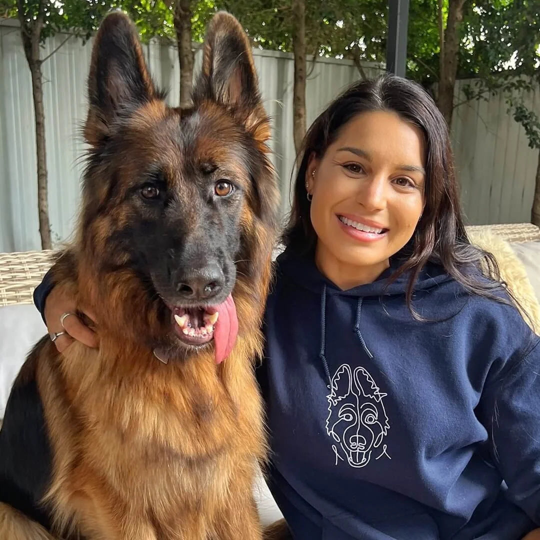 Pet-Inspired Embroidered Dog Design Crewneck Sweatshirt