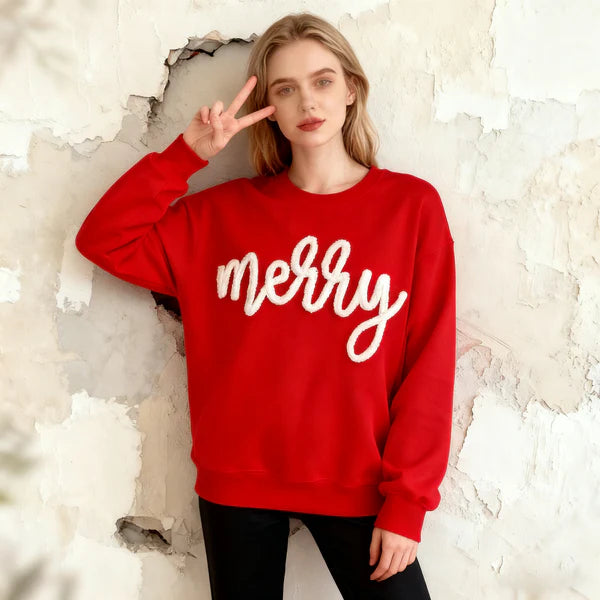 Custom Chenille Yarn Embroidered Sweatshirt/Hoddie