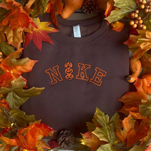 Halloween Spooky Embroidered Sweatshirt
