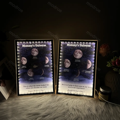 Multi Moon Moon Phase Mirror Lamp