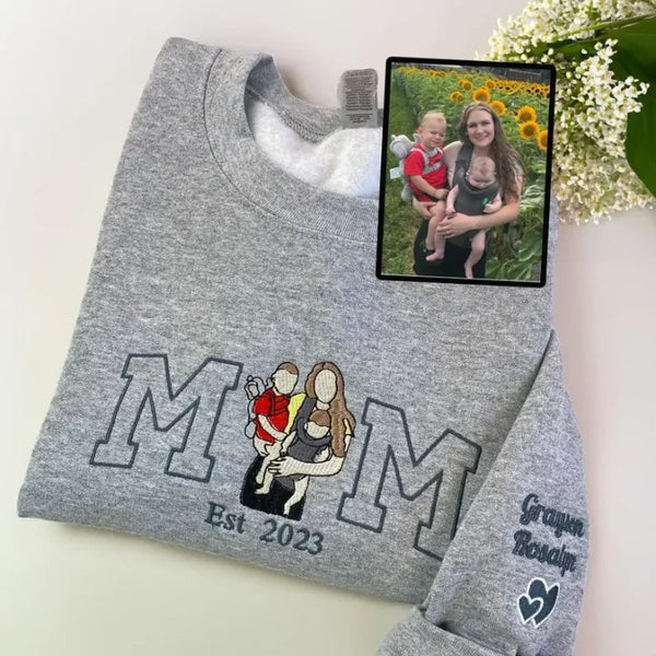 Custom Parent-Child Embroidered Hoodies