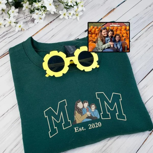 Custom Parent-Child Embroidered Hoodies