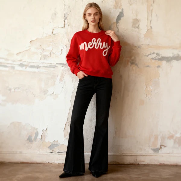 Custom Chenille Yarn Embroidered Sweatshirt/Hoddie