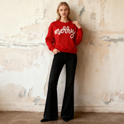 Custom Chenille Yarn Embroidered Sweatshirt/Hoddie