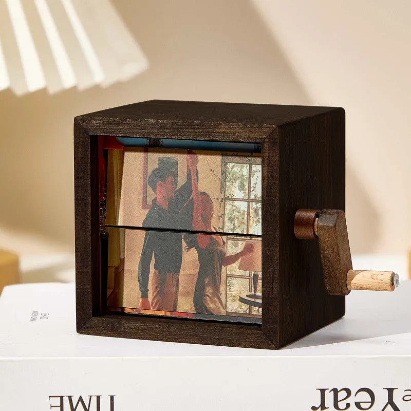 Custom Hand-Crank Flipbook Box