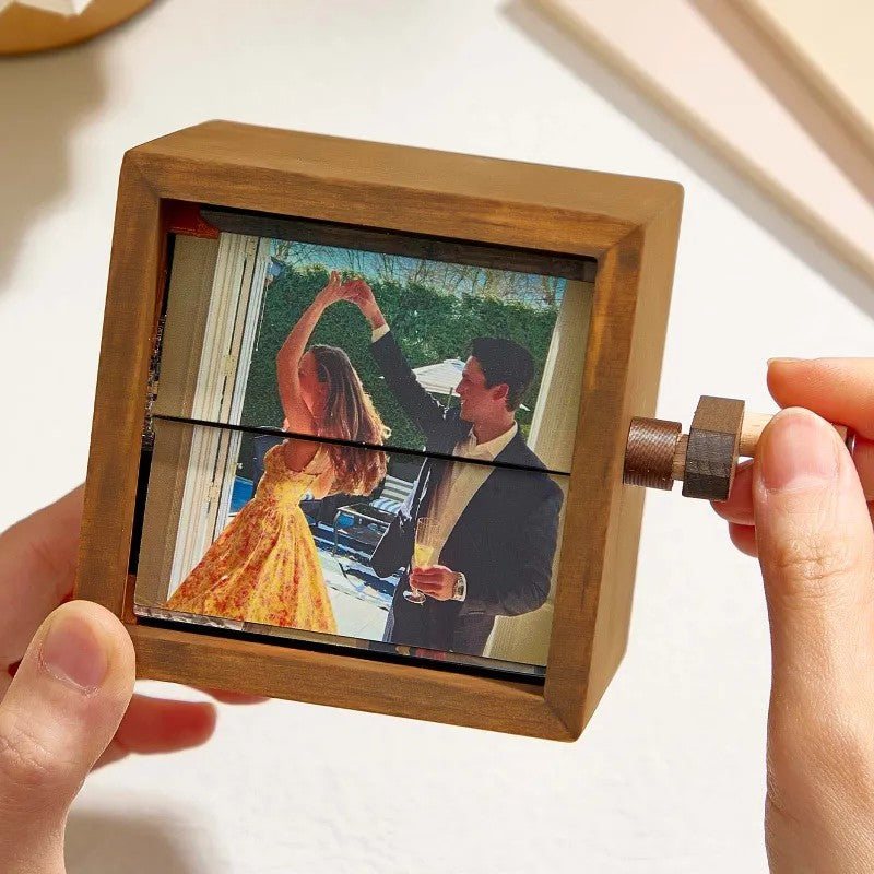 Custom Hand-Crank Flipbook Box