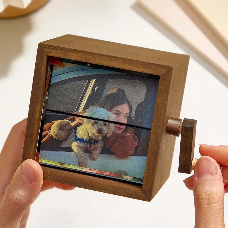 Custom Hand-Crank Flipbook Box