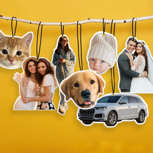 Car Fragrance Cards Customizable Photo Styles Hanging Fragrance Cards