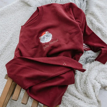 Custom Embroidered Sweatshirt/T-shirt/Hoodie With Pet Portrait