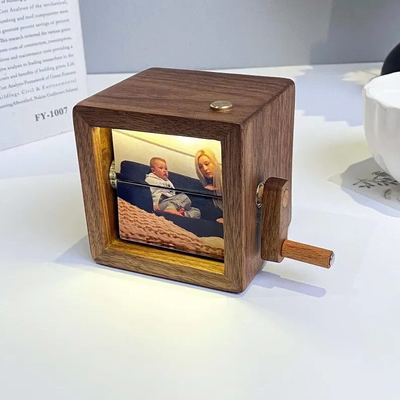 Custom Hand-Crank Flipbook Box